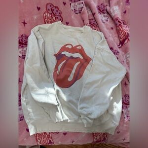 American Eagle Outfitters Cream Crewneck